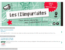 Tablet Screenshot of lesimparfaites.com